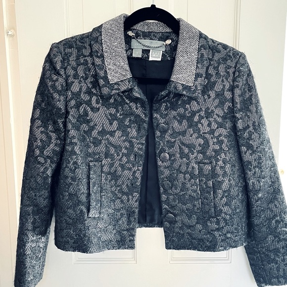 Proenza Schouler metallic gray cropped jacket - Picture 8 of 14